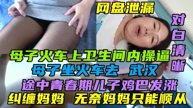 【網盤洩露】母子火車上衛生間操逼，對白淫蕩清晰，母子坐火車去武漢，途中青春期兒子雞巴發張糾纏媽媽，無奈媽媽只好順從